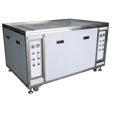 Double-tank in 1-piece ultrasonic washing machine